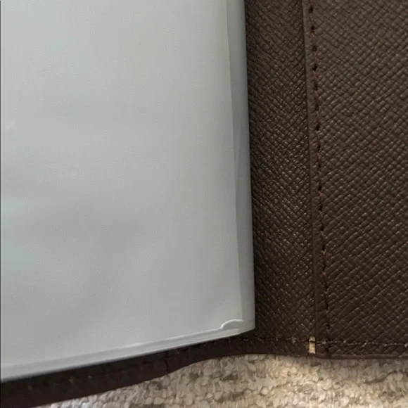 *Fashion Beige Monogram Card Holder with Red and Green Accent - Picture 7 of 11